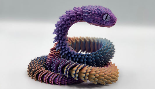 3D Printer Viper Snake ( Purple Sunset)