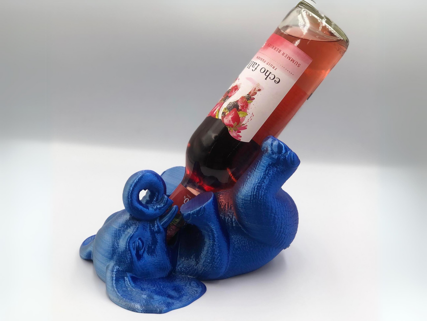 3D printed elephant bottle holder