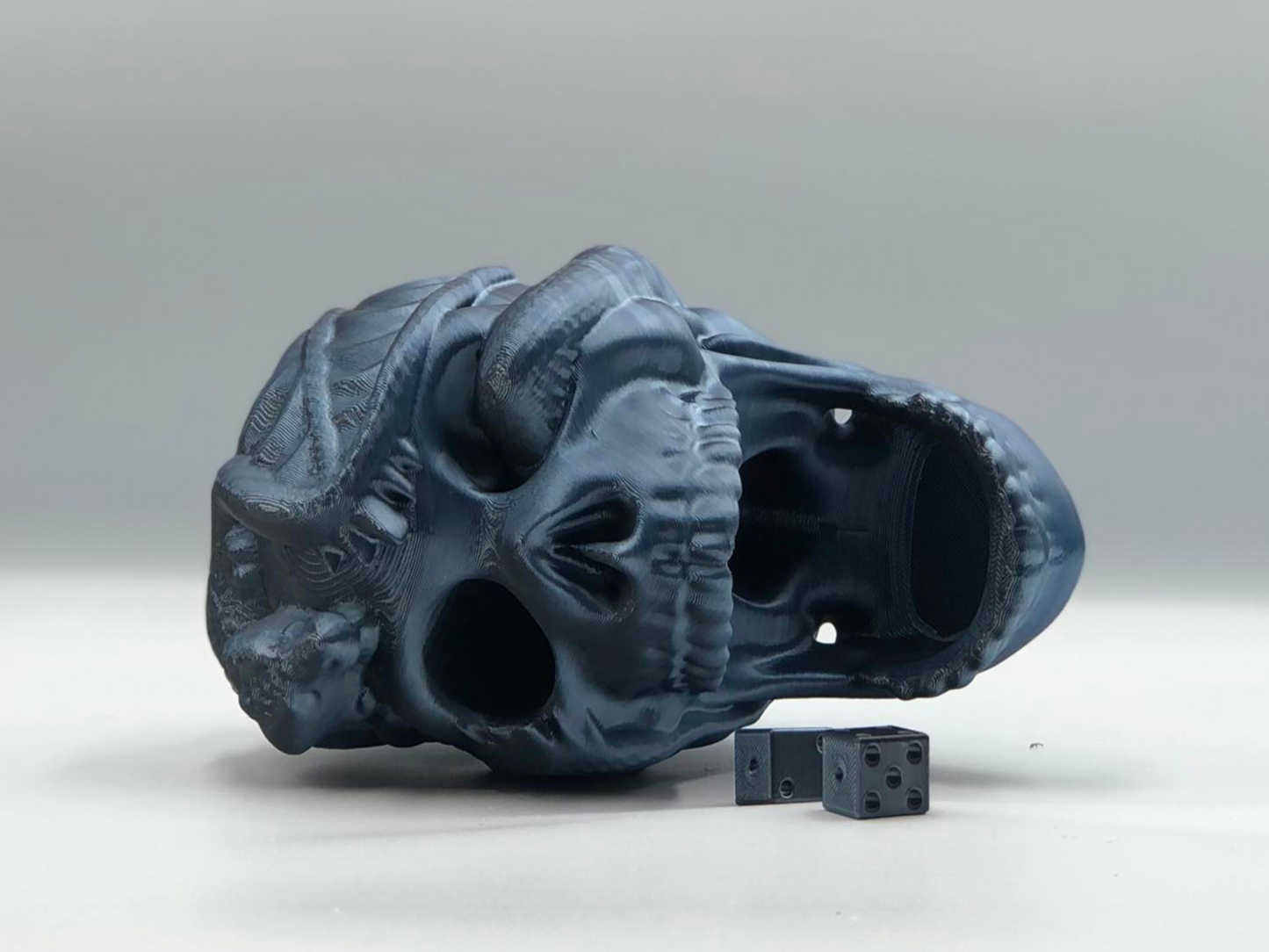 3D Printed Skull Dice Tower