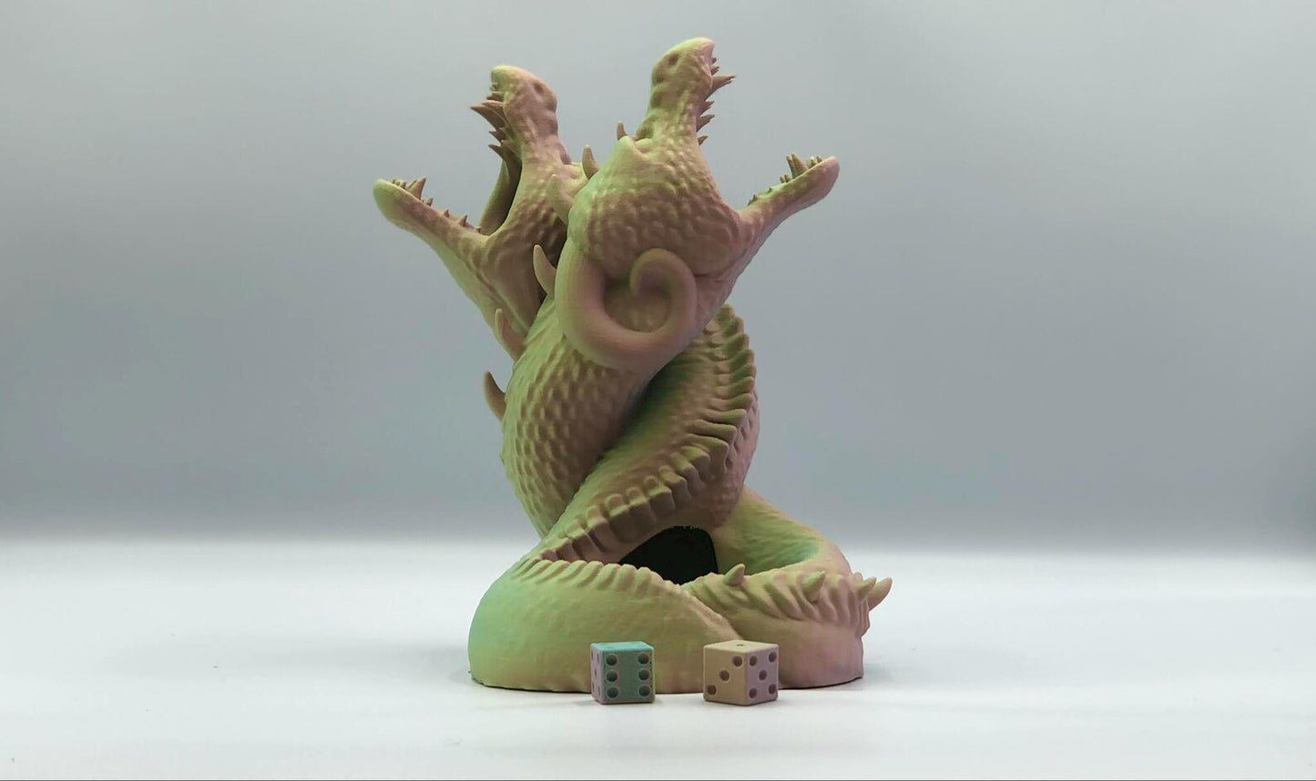 Duelling dragons dice tower