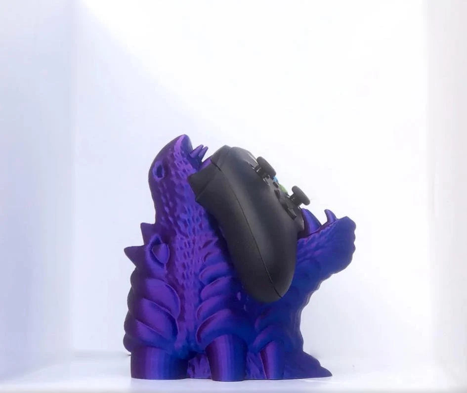 3D printed dragon head controller holder